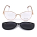 Armação De Grau Feminino Clip-On New Class Ref LQC0233 Tam 53 Cor 6