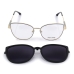 Armação De Grau Feminino Clip-On New Class Ref LQC3812 Tam 56 Cor 5